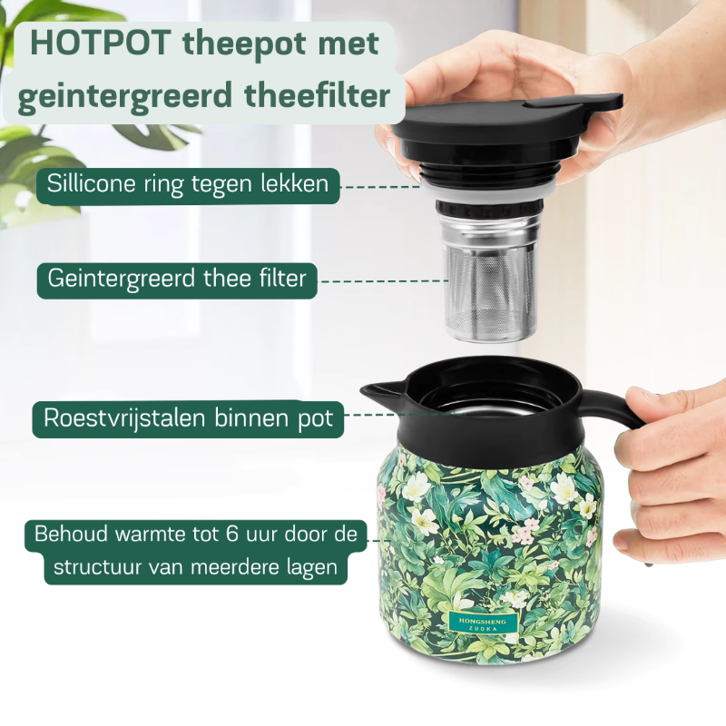 Allur-e Hotpot – Slimme Theepot met Filter