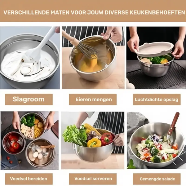 Allur-e™ StackBowls – RVS Schalenset