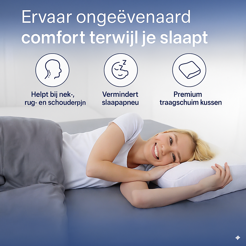 2-in-1 Ergonomisch Nek- & Orthopedisch Kussen