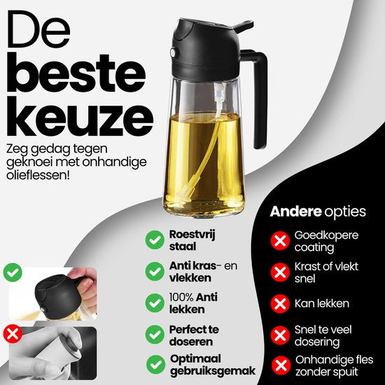 Kitch-n 2 in 1 Olie Spray