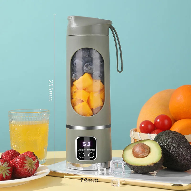Portable Blender 450ml – Smoothies Altijd & Overal