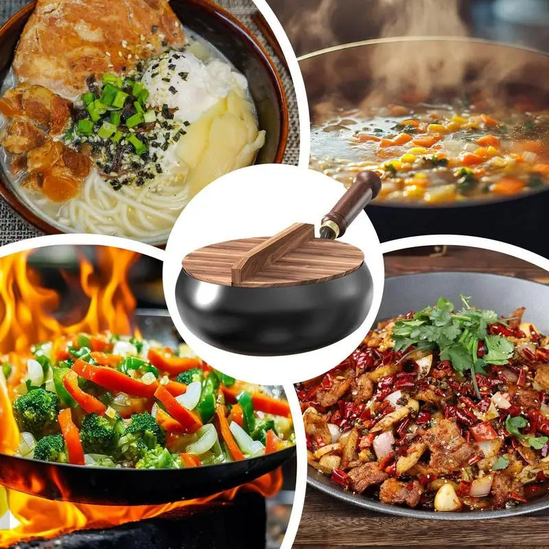 Premium Handgesmede Wokpan – Gezond Koken zonder Coating