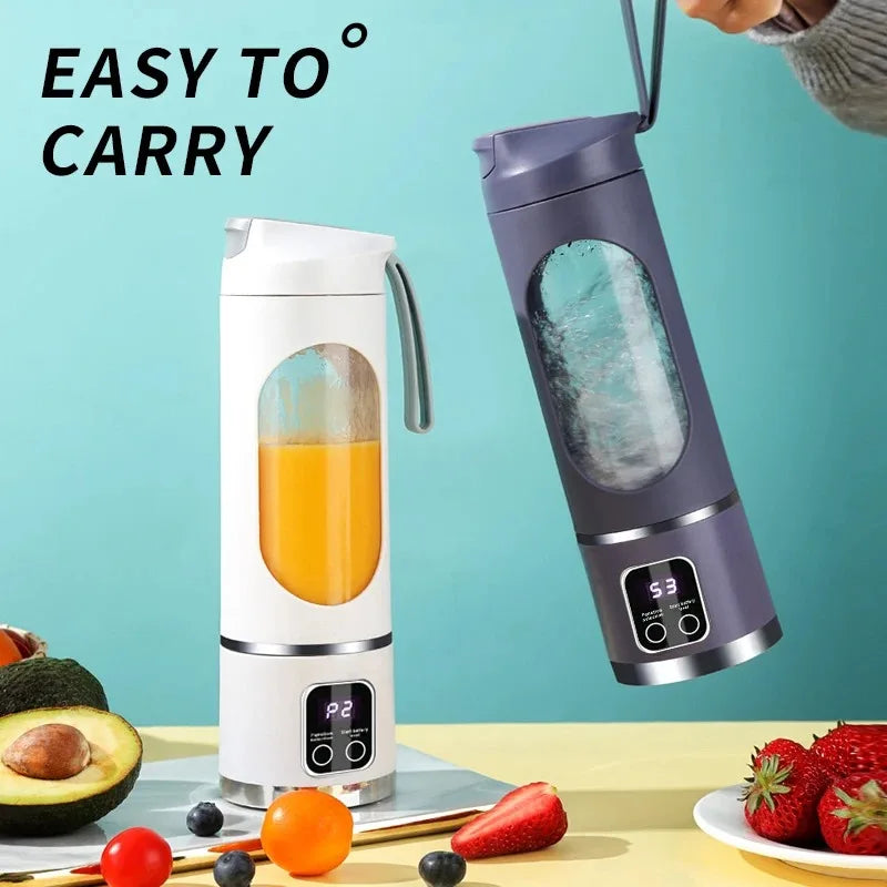 Portable Blender 450ml – Smoothies Altijd & Overal