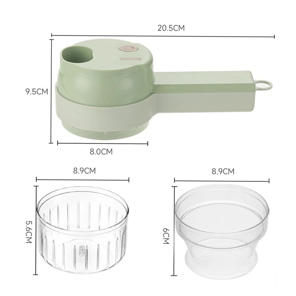 Kitch-n 4-in-1 Keukentool – Snijden, Hakken, Pureren & Reinigen Binnen enkele seconden