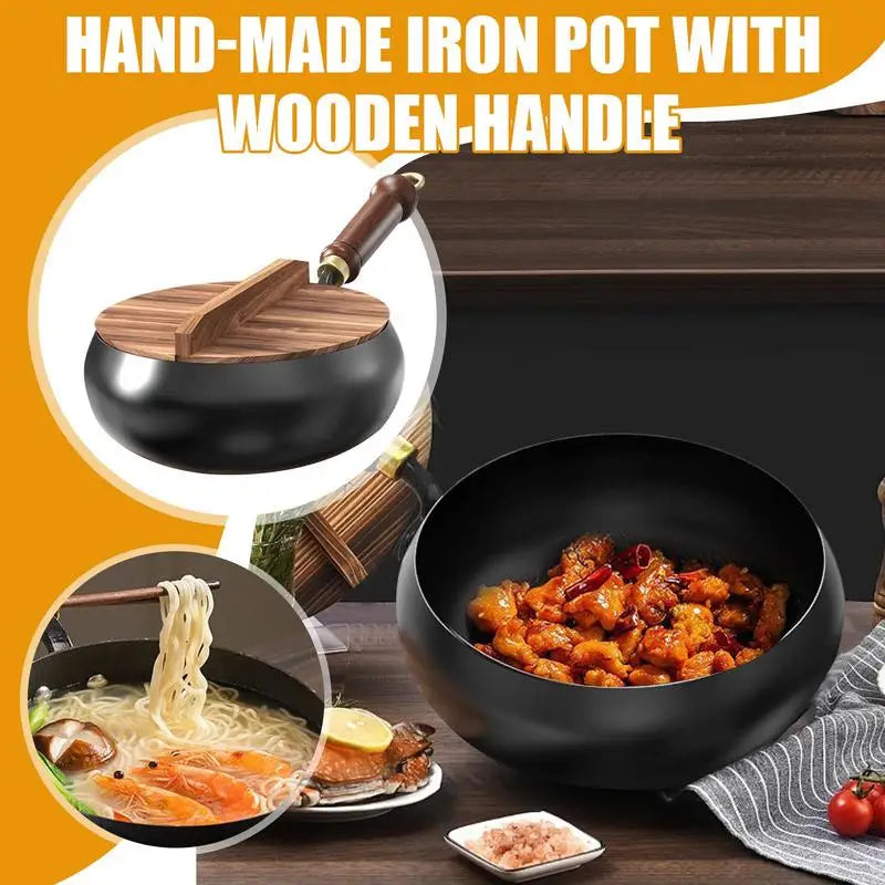 Premium Handgesmede Wokpan – Gezond Koken zonder Coating
