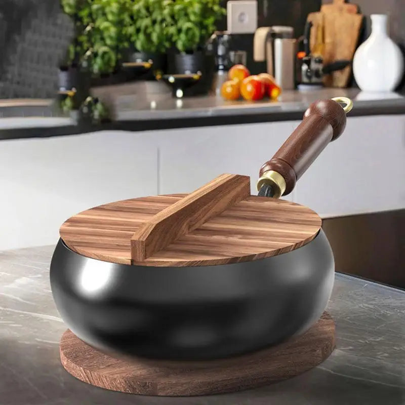 Premium Handgesmede Wokpan – Gezond Koken zonder Coating