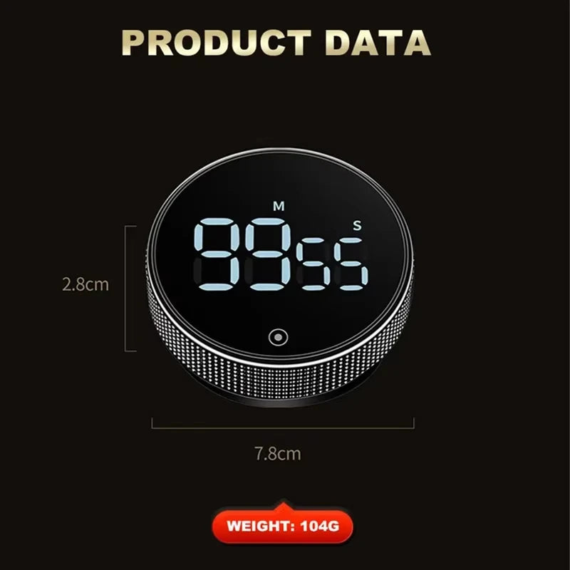 “Digitale Keukentimer – Magnetisch met Handmatige Countdown”
