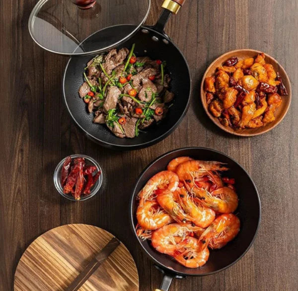 Allur-e™ Iron Wok – Anti-aanbak Zonder Giftige Coating